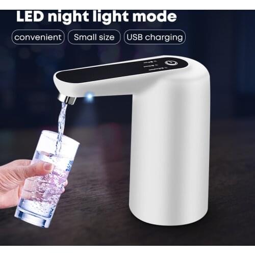 Smart Appliances Water Pump Bottled Water USB Rechargeable Mini Automatic Water Suction Device Water Bottle Pump for Home