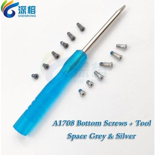 Laptop A1708 Bottom Case Screws for MacBook Pro Retina 13" A1708 Bottom Screw With Tool Silver & Space Grey Late 2016 2017