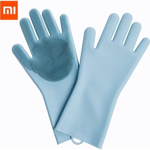 XIAOMI Youpin JORDAN & JUDY Magic Silicone Cleaning Gloves Kitchen Heat Insulation Gloves Pot Pan Oven Mittens Cooking Gloves
