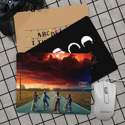 Maiya Top Quality Stranger Things Gamer Speed Mice Retail Small Rubber Mousepad Top Selling Wholesale Gaming Pad mouse