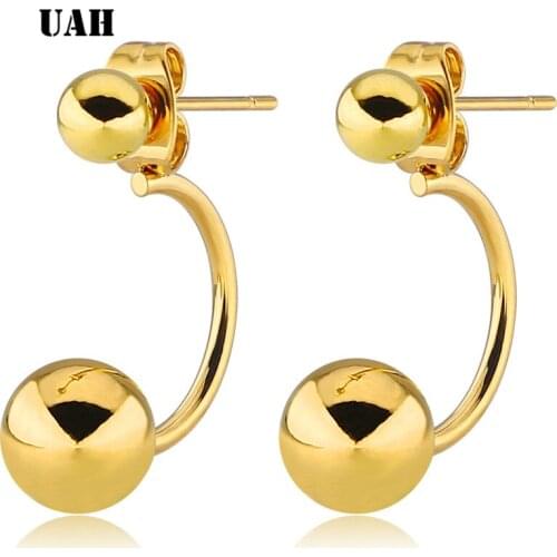 UAH Cute Women Stud Earrings Fashion Jewelry Earrings Earing Transparent Bubble Ball 2019 women earrings Bijoux boucles NEW