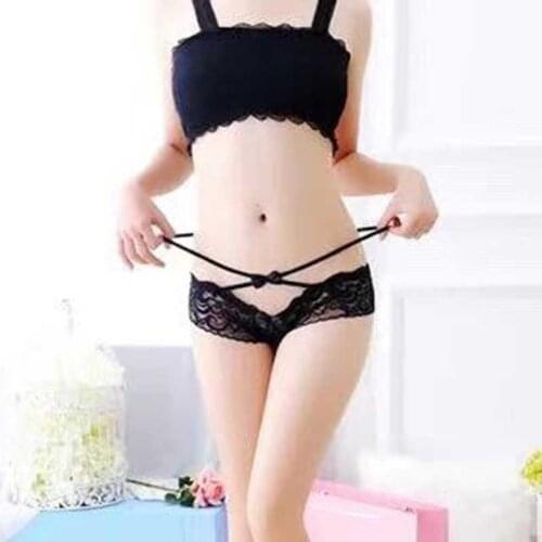 Ladies Sexy Lace Underwear Panties G-string Sexy Lingerie T-back Thongs T pants Womens Open Crotch Sexy Lingerie Briefs Panty