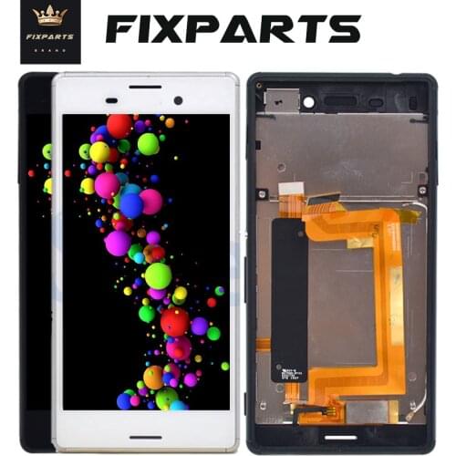 For Sony Xperia M4 LCD Display With Frame Touch Screen Digitizer Assembly E2303 E2333 E2353 For SONY M4 Aqua LCD Replacement