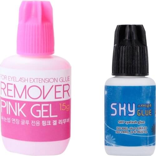 1-2s Dry Time Most Powerful Fastest Korea Sky Glue S+ For Eyelash Extensions MSDS Adhesive,5ml Black Cap