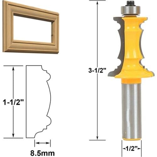 1pcs Mitered Drawer Front Molding Router Bit - 1/2" Shank 12.7mm