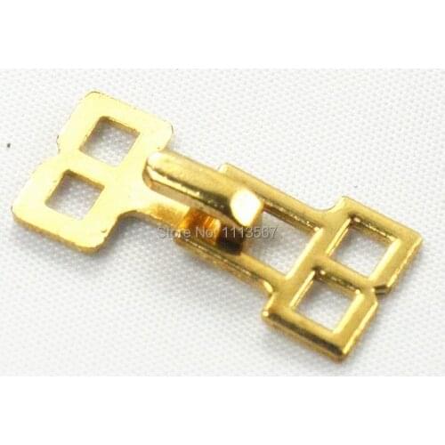 100pieces Craft Gold Metal Waist Extender Hooks & Eyes Clasps Button Sewing On Garment Button for Clothes Hooks 22mm K122