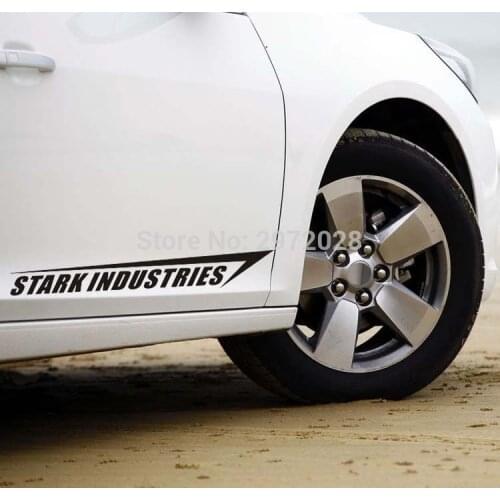 20 x New Style Ironman Stark Industries Decoration Stickers Car Whole Body Decals for BMW Benz Audi Fiat Toyota Honda Tesla