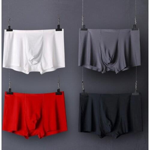 3pcs/Lot Underwear Short For Men Sexy Underwear Mens Shorts comfortable solid Underpants Underwear Men