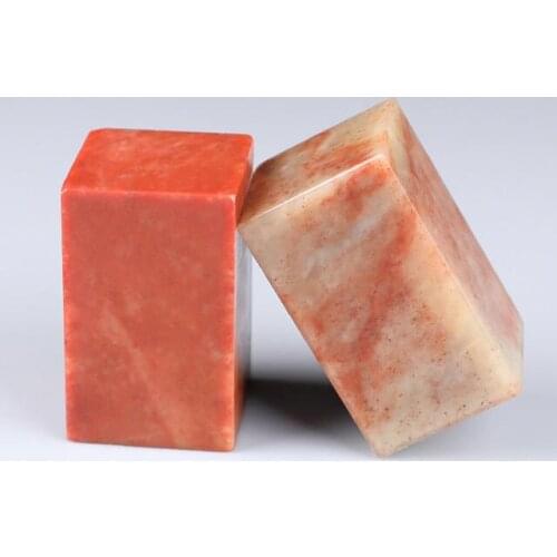 3x3x5cm Shoushan Stone Seal Engraved Stones Practice Skirts Original Custom 10pc