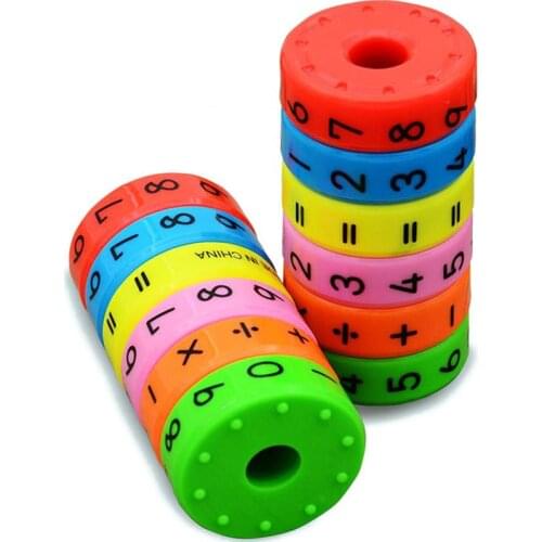 6 Pieces Magnetic Montessori Toys Early Learning Educational Toys For Children Math Business Numbers DIY Assembling Puzzles