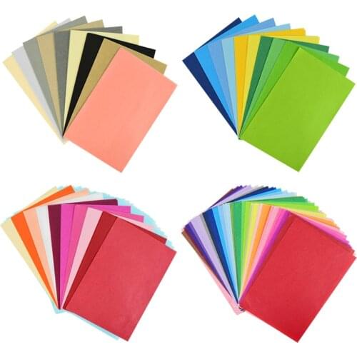 66/80100Pcs/Pack 14*21cm A5 Tissue Paper Floral Gift Wrapping Papers Craft Kids DIY Colorful Scrapbooking Folding Paper Sheets