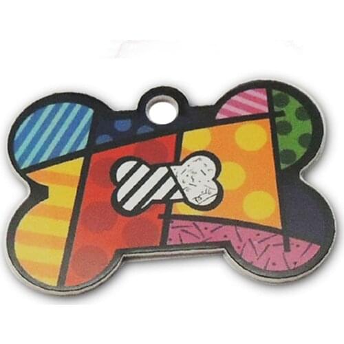 Bone shape dog tag cheap zinc alloy dog tags high quality custom metal bone dog tag pet tags