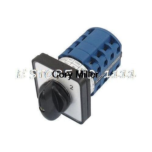 Electric 3 Position 16 Terminals Rotary Cam Changeover Switch 660V 20A