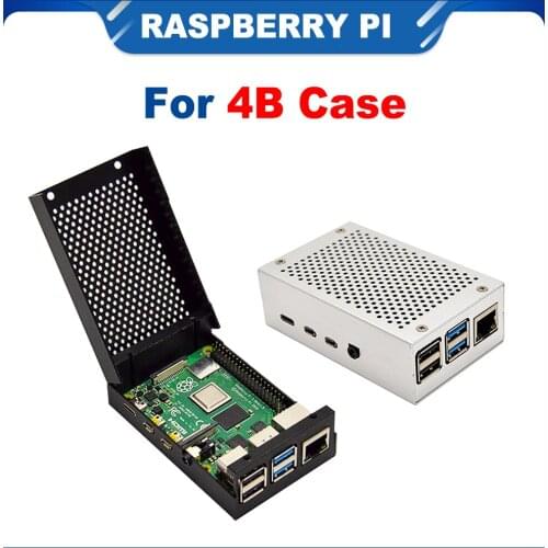 ITINIT R57 Raspberry pi 4B Case With Heat sink Aluminum alloy metal and aluminum chassis mesh cooling