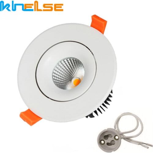 Round LED Ceiling Downlight Recessed Mounting Frame Bracket GU10 MR16 Bulb Lamp Socket Holder Base Spot Lighting Fitting Fixture
