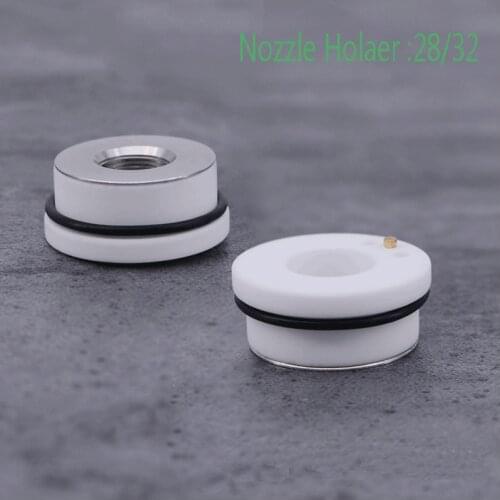 Laser Ceramic Dia. 28mm Nozzle Holder Fiber Laser Cutting Head Nozzle Holder