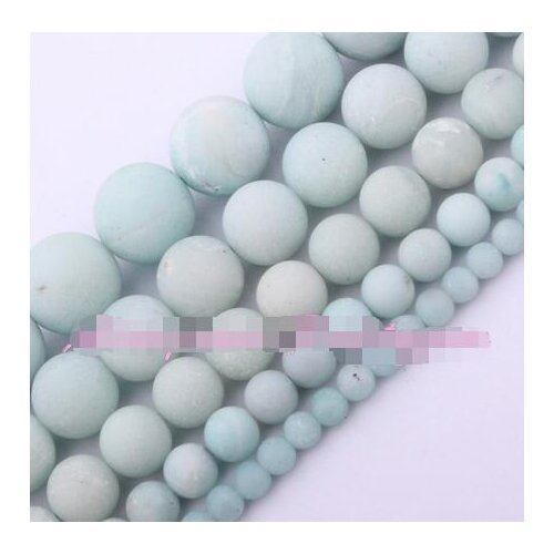Natural Amazonite Blue Gel Round Gem Stone Beads Strand 15 "4.6, 10.12mm For DIY Necklace Bracelet Jewelry Make, Free Shipping