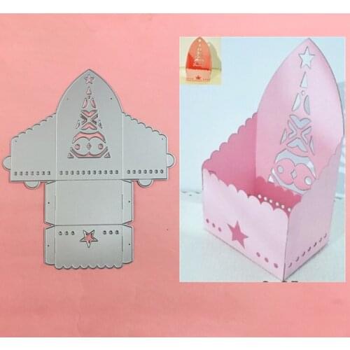 Irregular Pentagram Box Metal Cut Dies Stencils for Scrapbooking Stamp/Photo Album Decorative Embossing DIY Paper Cards