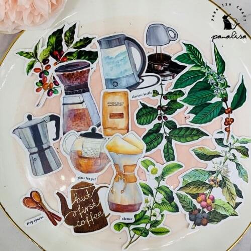 Panalisacraft 14pcs Junk journal Gorgeous vintage stickers paper for Scrapbooking Happy Planner/Card Making/ Journal Project