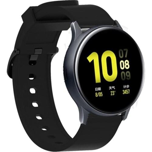 For Samsung galaxy watch Active 2 40mm 44mm Watch Band Strap Bracelet Silicone 20mm Watchband For Galaxy 42mm Gear S2 Active2