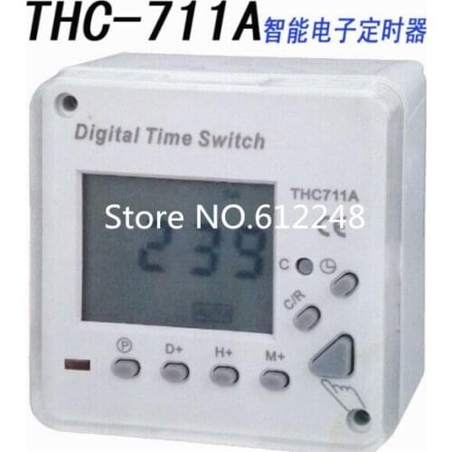THC711A AC 220V 8A Digital LCD Power Programmable Timer Switch Time Relay