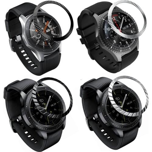Metal Bezel Ring Frame Case Film Glass Screen Protector Cover For Samsung Gear S3 Galaxy Watch Huawei Honor Magic GT 2 GT2 46mm