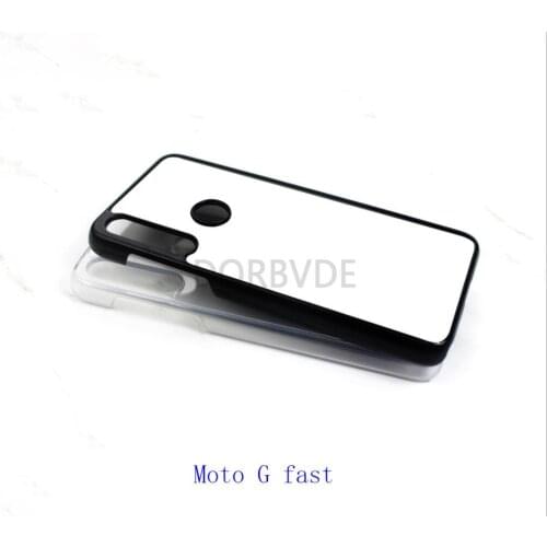 Blank 2D Sublimation PC hard Case for Moto G Fast with Aluminum Inserts 10pcs/lot