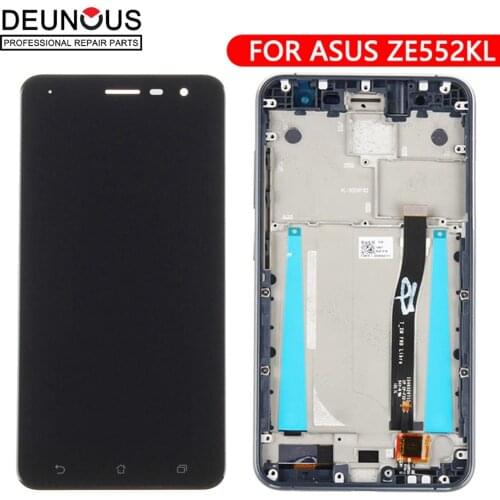 For Asus ZenFone 3 ZE552KL LCD Display Panel Touch Screen Digitizer Assembly With Frame For ZE552KL Z012D Z012DC Z012DA LCD