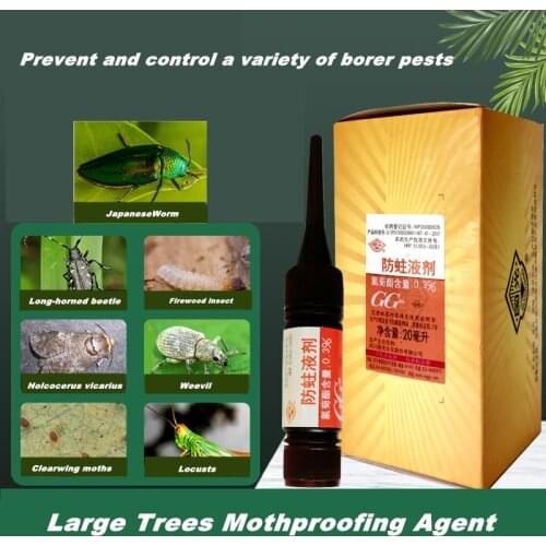 20ml Large trees mothproofing agent longhorn beetle and larvae killer to prevent borers from tree trunks for home garden