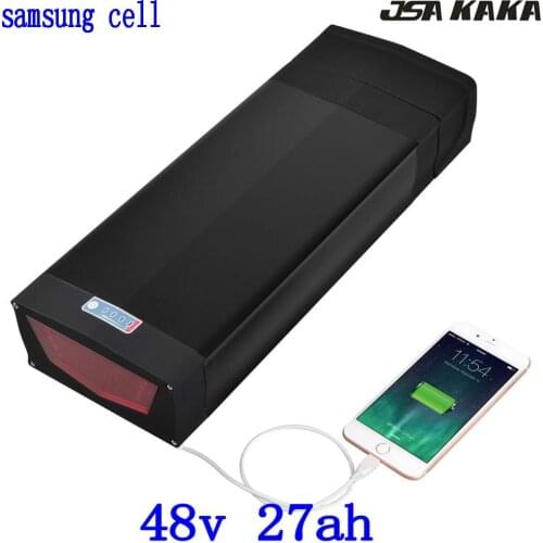 48V 1000W 1500W 2000W E-Bike Battery 48V 27AH Electric Bike Battery 48V 20AH 21AH 24AH 27AH Lithium Battery use samsung cell
