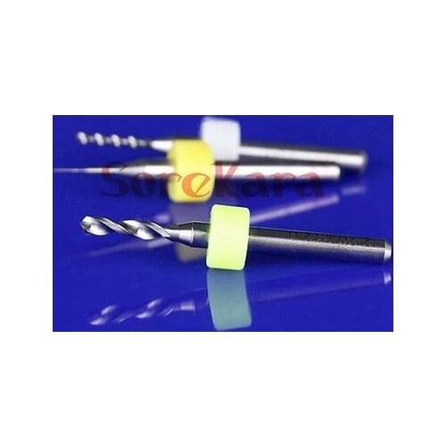 5PCS 0.95mm Woodworking Carbide Alloy Drill Bits Micro Engraving CNC PCB Endmill Hole Opener For Aluminum Wood Acrylic