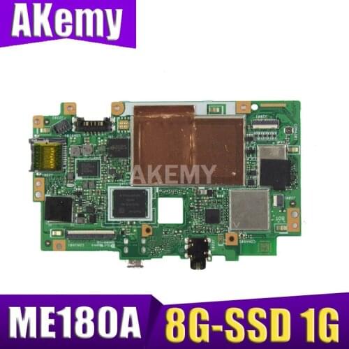 Akemy FOR Asus MeMO Pad HD 8 ME180A ME180 Tablets motherboard Mainboard logic boardK00L 100% TESED OK W/ 8G-SSD/1G/qc1.6