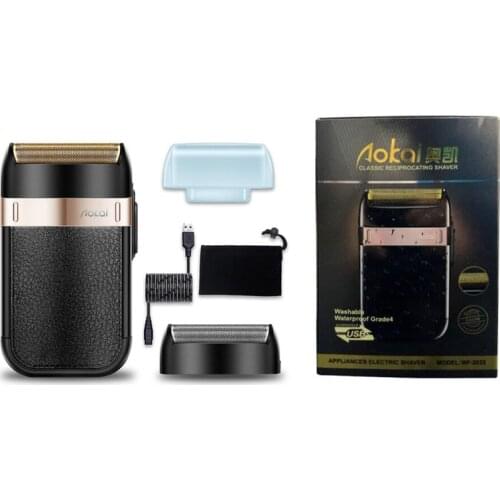 Surker WF-2022 Mini Pocket Electric Shaver Reciprocating Hair Beard Razor Cordless USB Rechargeable Mens Barber Trimmer Machine