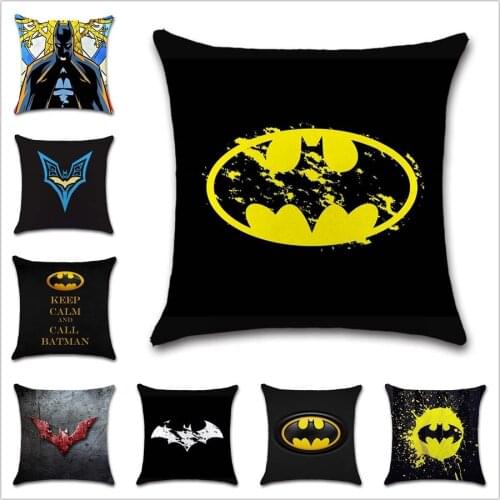 Superhero logo art mark sign Cushion Cover Decoration chair Home sofa seat friend kids cartoon bedroom gift pillowcase