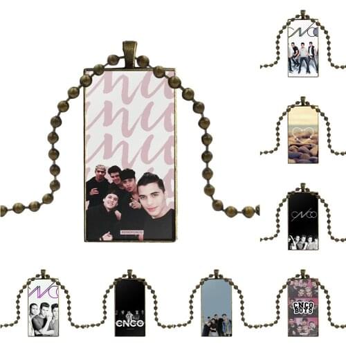 Cnco For Kids Beads Design Fashion Vintage Glass Women Rectangle Necklace Pendants