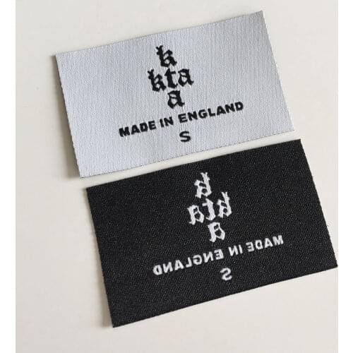 Custom Logo / Custom Design Garment Clothing Tag / Woven Label / main label / damask label