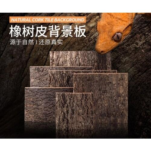 Crawler Landscaping Background Board Pet Climbing Feeding Box Special Background Board Natural Oak Bark Ecological Landscaping