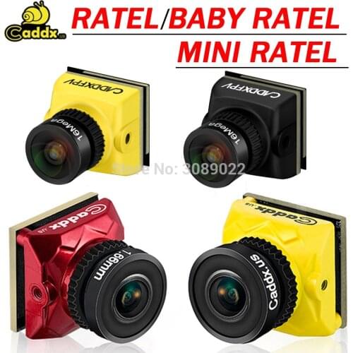 Caddx Ratel /Baby Ratel/Ratel V2 HDR OSD 1200TVL FPV camera 16:9 4:3 NTSC/PAL Switchable 1.66/2.1mm Lens for FPV RC Drone