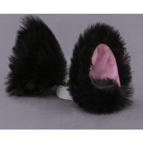 Kawaii Plush Animal Beast Ears Hairpin Headwear Wolf Fox Ear Clip Cosplay Anime Decor Soft Cat Ears Lolita Girl Hair Accessories