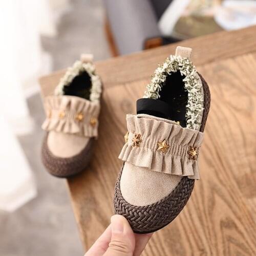Fashion Cute Baby Girls Flat Shoes Toddler Kids Loafers Girls Casual Star Sneakers Princess Baby Girls Shoes