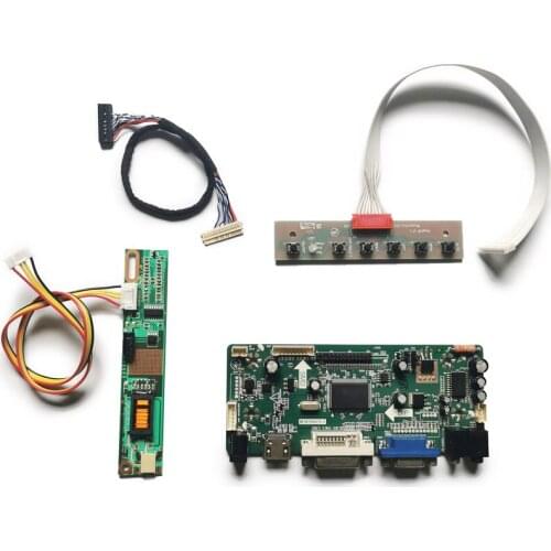 Matrix 1280*800 VGA DVI M.NT68676 monitor controller board DIY kit 1CCFL Fit HV121WX1/HV121WX3/HV121WX4 20 Pin LVDS