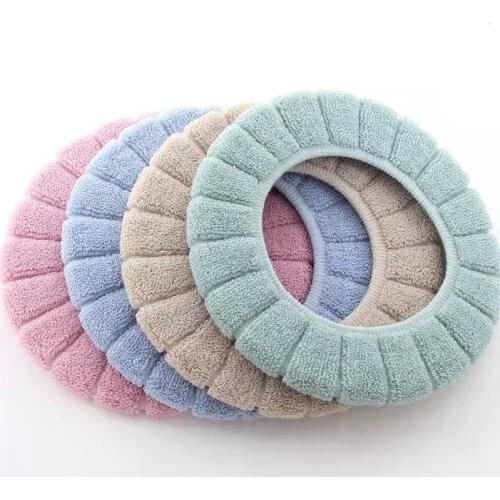 Washable Toilet Cover Pad Toilet Seat Cushion Set for Home Decor Closestool Mat Seat Case Toilet Lid Cover Accessories