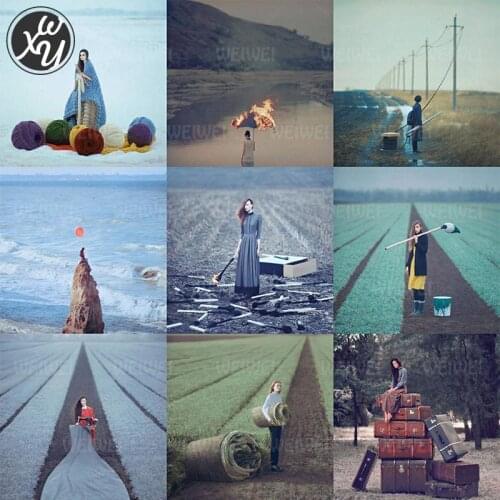 Creative Portrait Diamond Painting for Adults Travel Landscape Diamond Painting Fantasy Traveler Cross Stitch Kit for Home Decor