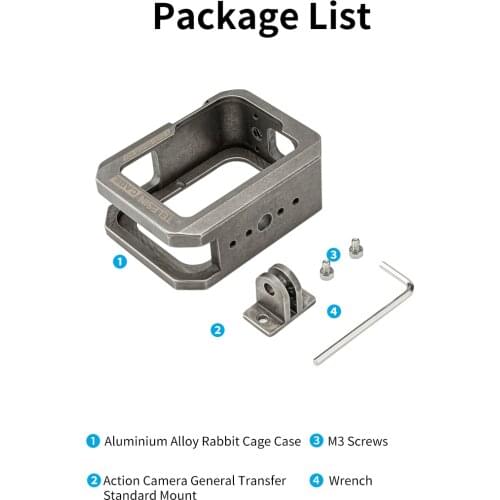 New Aluminium Alloy Protective Frame Case Housing Case Frame Mount for GoPro Hero 8 Black motion Camera Accessories