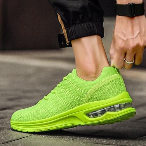 New Arrival Air Cushioning Running Shoes Men Mesh Sneakers Zapatos Deportivos Unisex Mens Trainers Sport Shoes Jogging Size 46