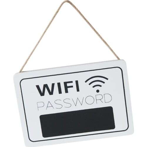 WiFi Password Chalkboard Hanging Plaque Sign for Store/Home/Bar Decoration