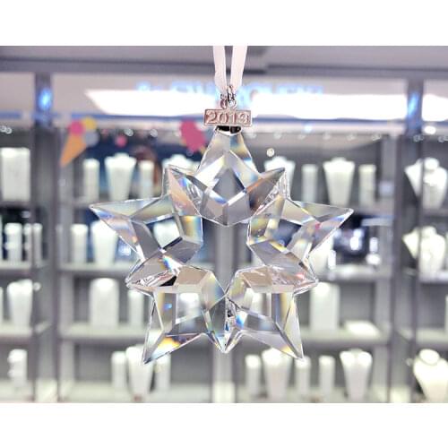 Car Pendant Austrian Crystal Snowflakes Decoration Suspension Ornaments Snowflake Hanging Decoration Christmas Gifts