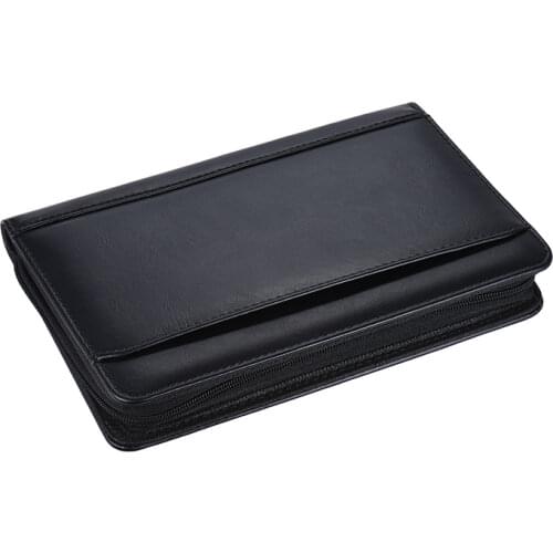 Portable A5 Organizer Folder Padfolio Document Case Organizer PU Leather Writing Pad Holder Padfolio for Business