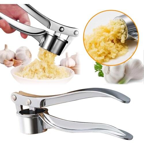 Stainless Steel Garlic Press Crusher Kitchen Cooking Ginger Squeezer Masher Handheld Ginger Mincer Tools Kitchen Accessories