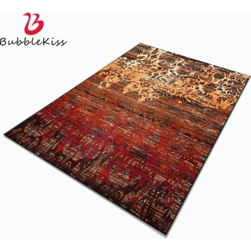 Bubble Kiss Abstract American Style Carpets Gradient Red Design Carpet for Living Room Soft Bedroom Decor Area Rugs Hot Sale